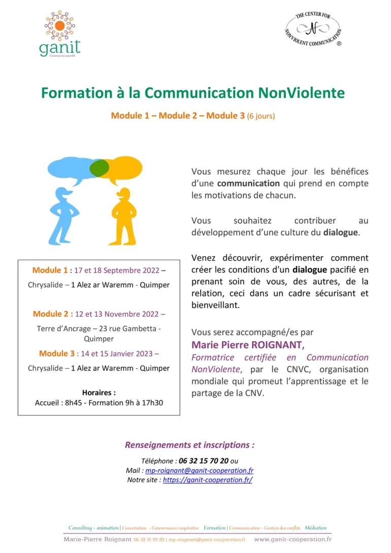Formation à la Communication Non Violente - MP Roignant